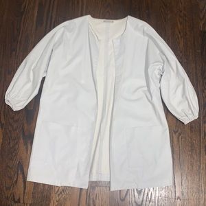 Zara white coat
